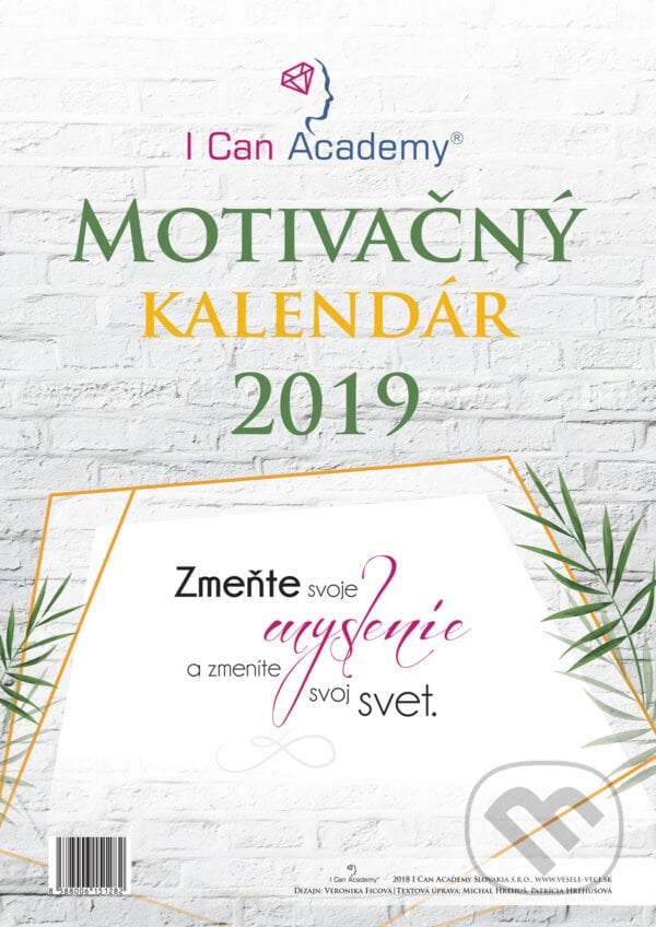 I Can Academy Motivačný kalendár 2019, I Can Academy, 2018