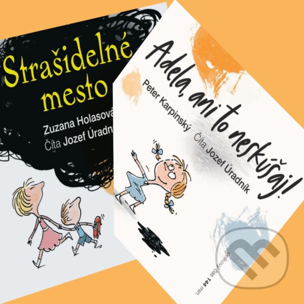 Audiokniha: Strašidelné mesto + Adela, ani to neskúšaj! (Peter Karpinský a Zuzana Holasová). Cathedra, 2018 Audiokniha: Strašidelné mesto + Adela, ani to neskúšaj! (Peter Karpinský a Zuzana Holasová). Cathedra, 2018
