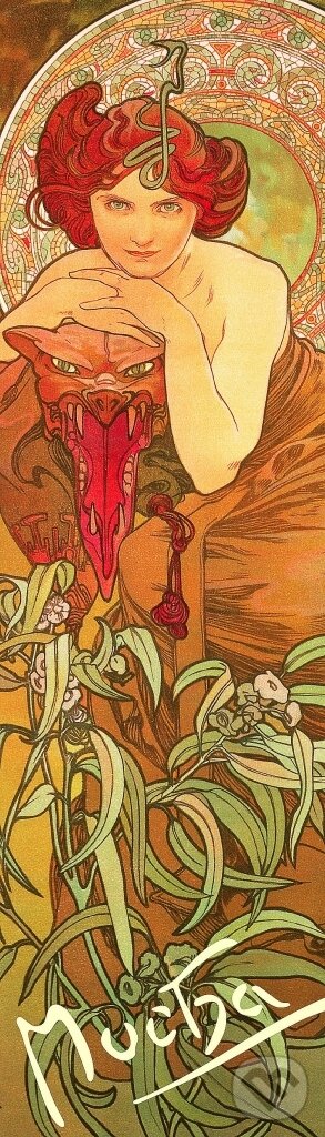Záložka Alfons Mucha – Smaragd (Presco Group). Presco Group, 2017 Záložka Alfons Mucha – Smaragd (Presco Group). Presco Group, 2017