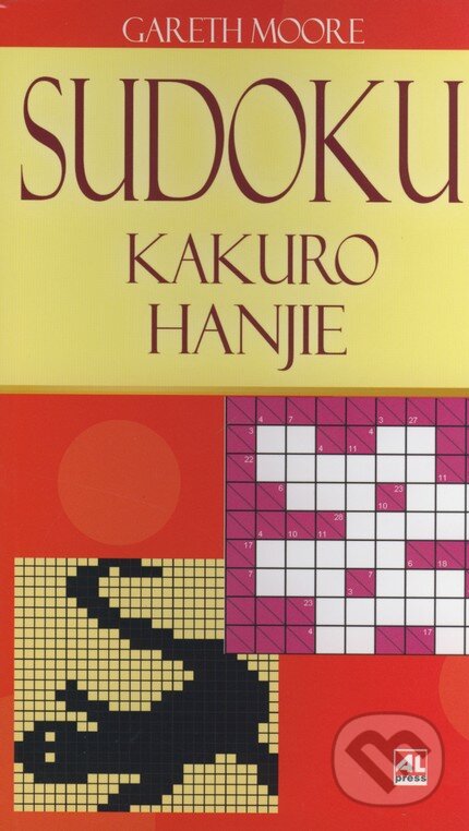 Kniha: Sudoku, kakuro, hanjie (Gareth Moore). Alpress, 2006 Kniha: Sudoku, kakuro, hanjie (Gareth Moore). Alpress, 2006