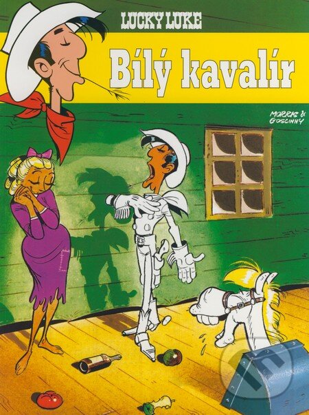 Kniha: Lucky Luke - Bílý kavalír (Morris a René Goscinny). Egmont ČR, 2007 Kniha: Lucky Luke - Bílý kavalír (Morris a René Goscinny). Egmont ČR, 2007