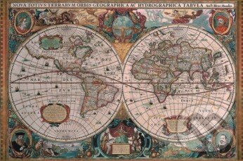 Puzzle: Historická mapa sveta (Ravensburger). Ravensburger Puzzle: Historická mapa sveta (Ravensburger). Ravensburger