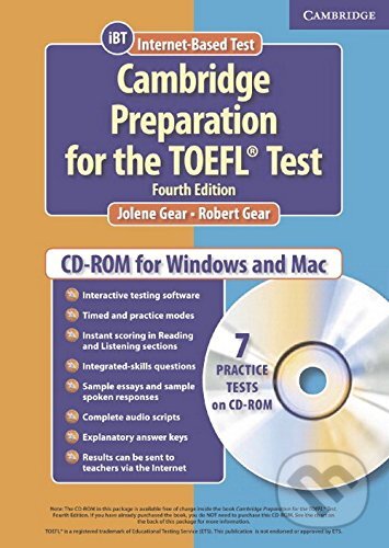 Audiokniha: Cambridge Preparation for the TOEFL® Test Student CD-ROM (Jolene Gear a Robert Gear). Cambridge University Press, 1999 Audiokniha: Cambridge Preparation for the TOEFL® Test Student CD-ROM (Jolene Gear a Robert Gear). Cambridge University Press, 1999