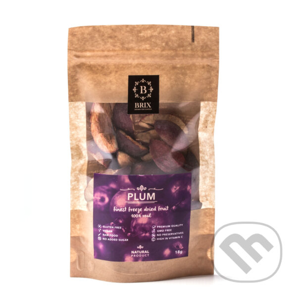 Kávy a čaje: Mrazom sušená slivka 28g (Brix). Brix, 2019 Kávy a čaje: Mrazom sušená slivka 28g (Brix). Brix, 2019