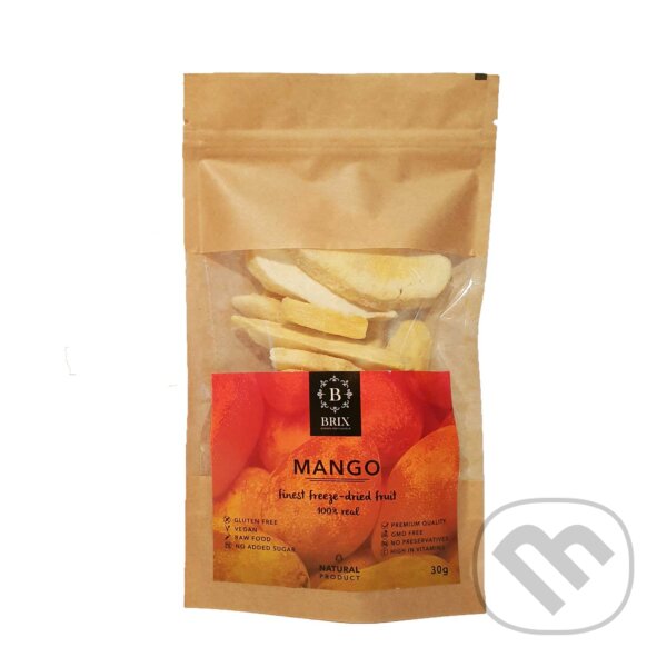 Kávy a čaje: Mrazom sušené mango 30g (Brix). Brix, 2019 Kávy a čaje: Mrazom sušené mango 30g (Brix). Brix, 2019