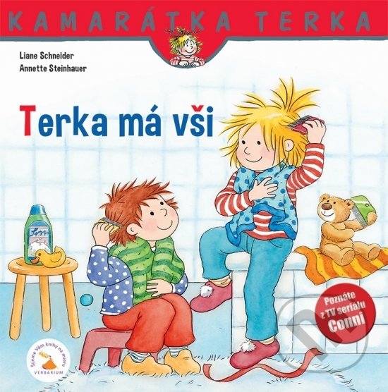 Kniha: Terka má vši (Eva Wenzel-Burger a Liane Schneider). Verbarium, 2019 Kniha: Terka má vši (Eva Wenzel-Burger a Liane Schneider). Verbarium, 2019