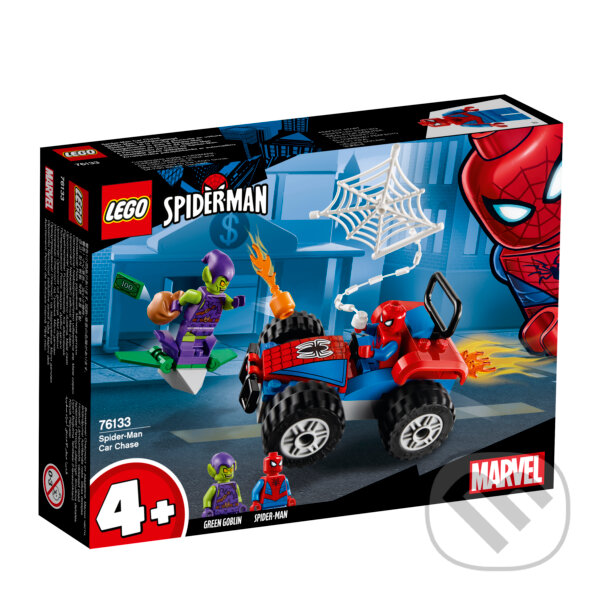 LEGO Super Heroes 76133 Spider-Man a nahánačka na autách, LEGO, 2019
