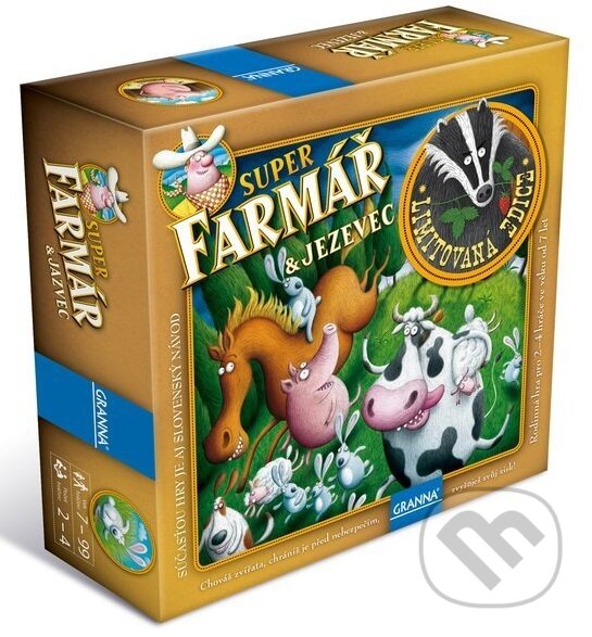 Společenská hra: Superfarmář & Jezevec (Karol Borsuk). Granna, 2017 Společenská hra: Superfarmář & Jezevec (Karol Borsuk). Granna, 2017