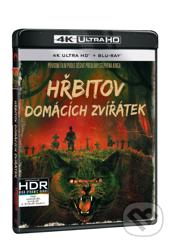 Film: Hřbitov domácích zvířátek (Mary Lambert, Pet Semetary, Kevin Kölsch, Dennis Widmyer a Pet Sematar) (UltraHDBlu-ray). Magicbox, 2019 Film: Hřbitov domácích zvířátek (Mary Lambert, Pet Semetary, Kevin Kölsch, Dennis Widmyer a Pet Sematar) (UltraHDBlu-ray). Magicbox, 2019