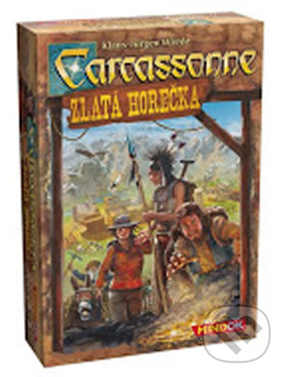 Společenská hra: Carcassonne: Zlatá horečka (Klaus-Jürgen Wrede). Mindok, 2018 Společenská hra: Carcassonne: Zlatá horečka (Klaus-Jürgen Wrede). Mindok, 2018