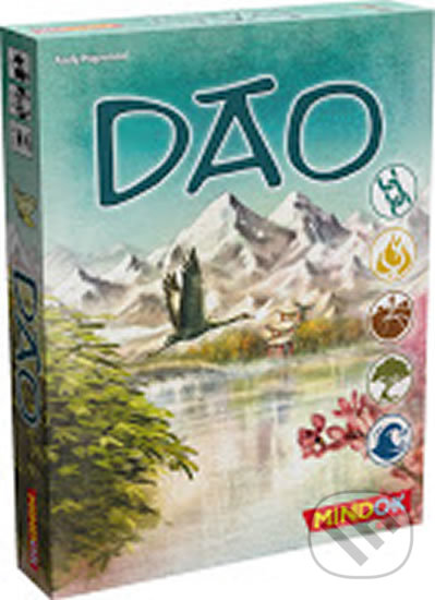 Společenská hra: DAO (Andy Hopwood). Mindok, 2018 Společenská hra: DAO (Andy Hopwood). Mindok, 2018