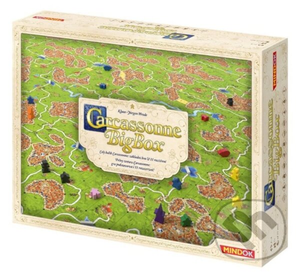 Spoločenská hra: Carcassonne: Big Box 2017 (Klaus-Jurgen Wrede). Mindok, 2018 Spoločenská hra: Carcassonne: Big Box 2017 (Klaus-Jurgen Wrede). Mindok, 2018