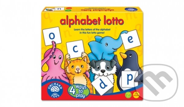 Společenská hra: Alphabet Lotto (Abeceda lotto) (Orchard Toys). Orchard Toys, 2013 Společenská hra: Alphabet Lotto (Abeceda lotto) (Orchard Toys). Orchard Toys, 2013