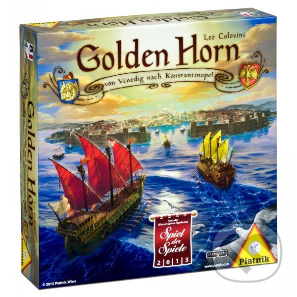 Společenská hra: Golden Horn (Leo Colovini). Piatnik, 2013 Společenská hra: Golden Horn (Leo Colovini). Piatnik, 2013