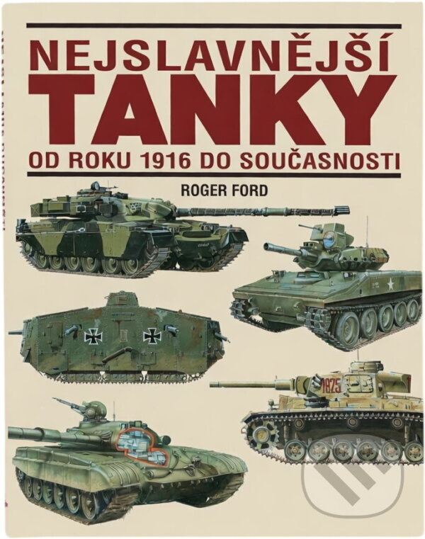 Kniha: Nejslavnější tanky od r.1916 (Roger Ford). Kniha: Nejslavnější tanky od r.1916 (Roger Ford).