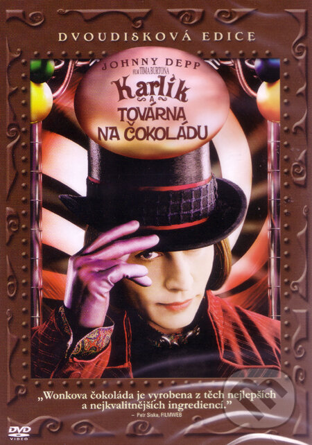 Film: Karlík a továrna na čokoládu (Tim Burton) (DVD). Magicbox, 2005 Film: Karlík a továrna na čokoládu (Tim Burton) (DVD). Magicbox, 2005