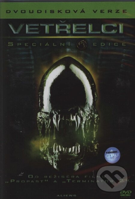 Film: Votrelci (James Cameron) (DVD). Bonton Film, 1986 Film: Votrelci (James Cameron) (DVD). Bonton Film, 1986