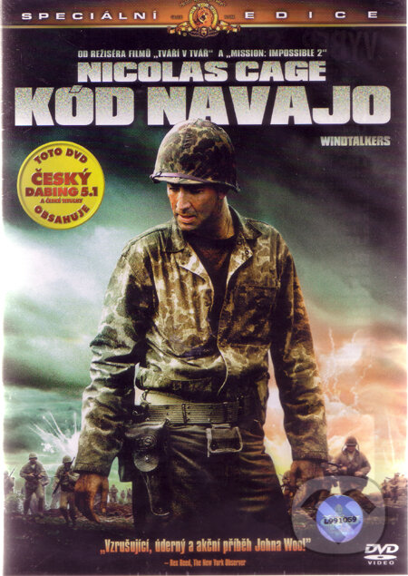 Film: Kód Navajo (John Woo) (DVD). Bonton Film, 2002 Film: Kód Navajo (John Woo) (DVD). Bonton Film, 2002