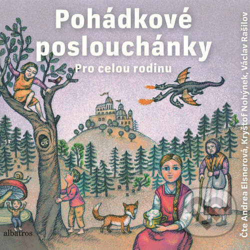 Audiokniha: Pohádkové poslouchánky (Adolf Wenig, Božena Němcová, František Bartoš, Karel Jaromír Erben a Václav Beneš Třebízský). Edice ČT, 2019 Audiokniha: Pohádkové poslouchánky (Adolf Wenig, Božena Němcová, František Bartoš, Karel Jaromír Erben a Václav Beneš Třebízský). Edice ČT, 2019