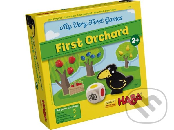 Společenská hra: Moja prvá hra: Ovocný sad (Haba). Haba, 2019 Společenská hra: Moja prvá hra: Ovocný sad (Haba). Haba, 2019