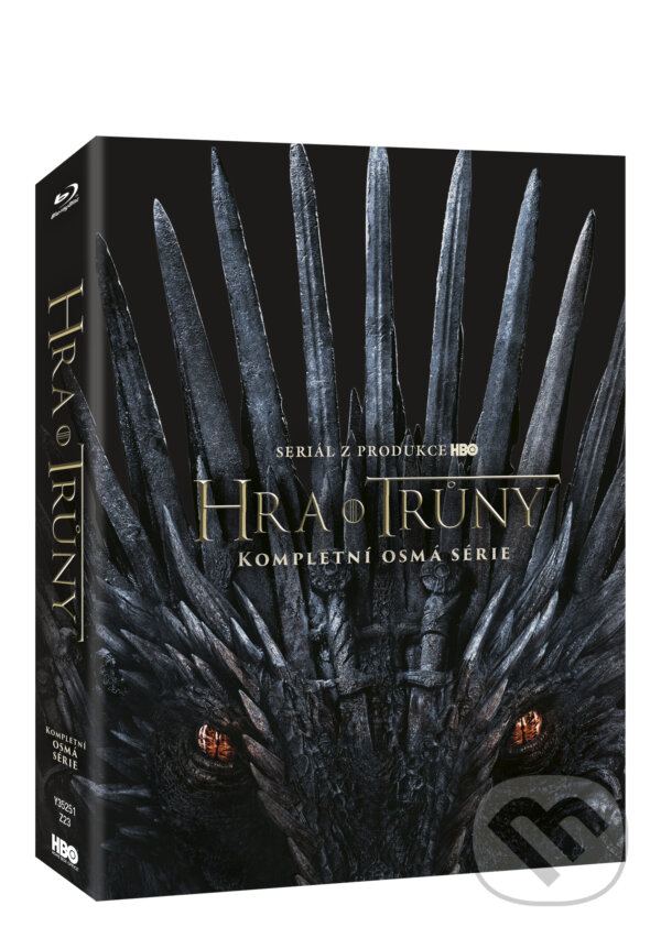 Film: Hra o trůny 8. série (Mark Mylod, David Nutter, Neil Marshall, Brian Kirk, Jeremy Podeswa, Miguel Sapochnik, Timothy Van Patten, Daniel Minahan, Alan Taylor, David Petrarca, Alik Sakharov, Alex Graves, Michelle MacLaren, David Benioff, D.B. Weiss, Michael Slovis a Daniel S) (Blu-ray). Magicbox, 2019 Film: Hra o trůny 8. série (Mark Mylod, David Nutter, Neil Marshall, Brian Kirk, Jeremy Podeswa, Miguel Sapochnik, Timothy Van Patten, Daniel Minahan, Alan Taylor, David Petrarca, Alik Sakharov, Alex Graves, Michelle MacLaren, David Benioff, D.B. Weiss, Michael Slovis a Daniel S) (Blu-ray). Magicbox, 2019