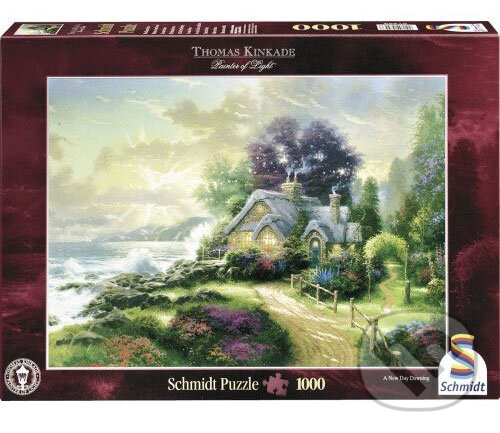 Puzzle: Dom pri mori (Thomas Kinkade). Schmidt Puzzle: Dom pri mori (Thomas Kinkade). Schmidt