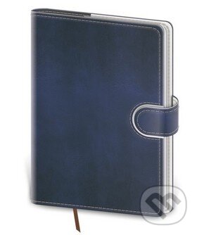 Zápisník Flip L tečkovaný modro/bílý, Helma