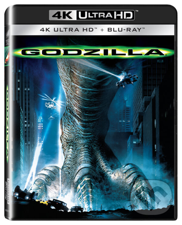 Film: Godzilla Ultra HD Blu-ray 1998 (Roland Emmerich) (UltraHDBlu-ray). Bonton Film, 2019 Film: Godzilla Ultra HD Blu-ray 1998 (Roland Emmerich) (UltraHDBlu-ray). Bonton Film, 2019