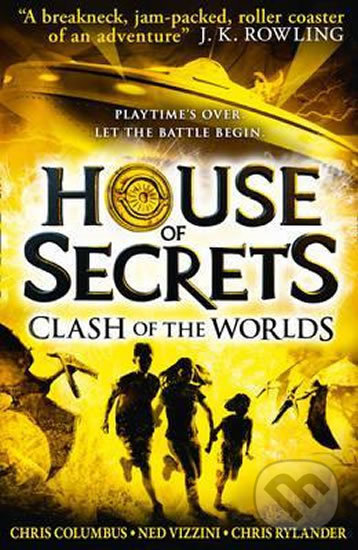 Kniha: Clash of the Worlds (Chris Columbus, Chris Rylander a Ned Vizzini). HarperCollins, 2017 Kniha: Clash of the Worlds (Chris Columbus, Chris Rylander a Ned Vizzini). HarperCollins, 2017
