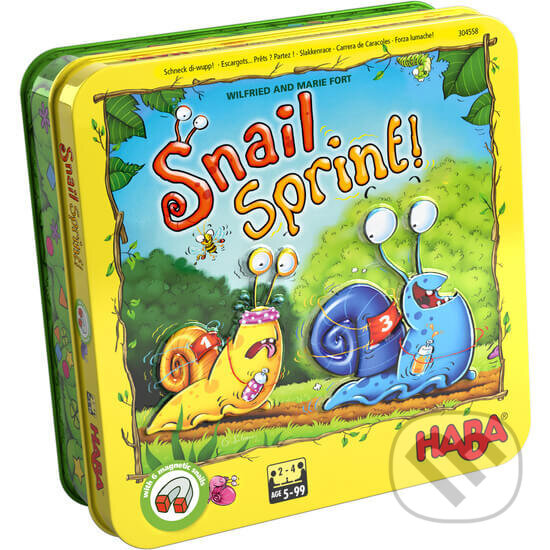Společenská hra: Spoločenská hra Slimačí beh (Haba). Haba, 2019 Společenská hra: Spoločenská hra Slimačí beh (Haba). Haba, 2019