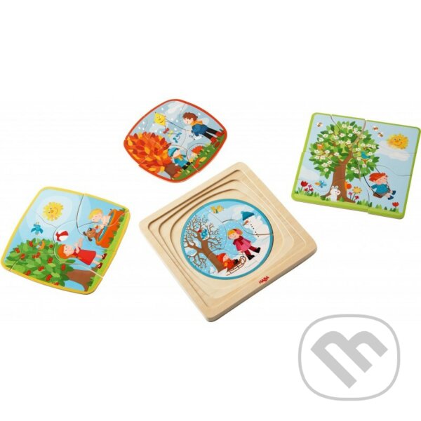 Puzzle: Drevené puzzle Ročné obdobia (Haba). Haba, 2019 Puzzle: Drevené puzzle Ročné obdobia (Haba). Haba, 2019