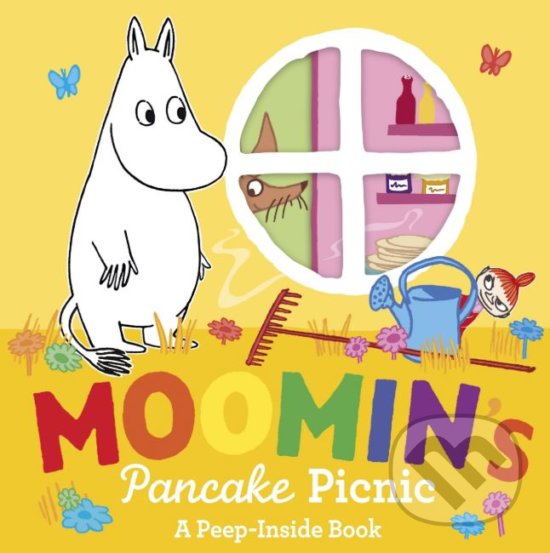 Kniha: Moomin’s Pancake Picnic Peep-Inside (Tove Jansson). Puffin Books, 2019 Kniha: Moomin’s Pancake Picnic Peep-Inside (Tove Jansson). Puffin Books, 2019