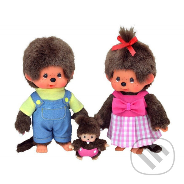 Mončiči rodinka 20cm (Monchhichi). Monchhichi, 2019 Mončiči rodinka 20cm (Monchhichi). Monchhichi, 2019