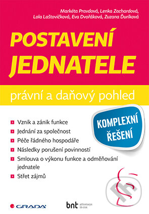 E-kniha: Postavení jednatele (Markéta Pravdová). Grada, 2019 E-kniha: Postavení jednatele (Markéta Pravdová). Grada, 2019