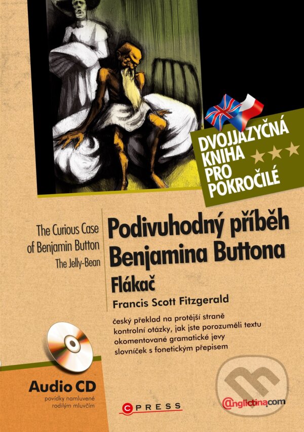E-kniha: Podivuhodný příběh Benjamina Buttona - Flákač / The Curious Case of Benjamin Button - The Jelly-Bean (Francis Scott Fitzgerald). Edika, 2016 E-kniha: Podivuhodný příběh Benjamina Buttona - Flákač / The Curious Case of Benjamin Button - The Jelly-Bean (Francis Scott Fitzgerald). Edika, 2016