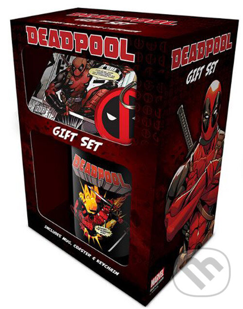 Darčekový set Marvel: Deadpool hrnček-prívesok-tácka (Deadpool). Deadpool, 2018 Darčekový set Marvel: Deadpool hrnček-prívesok-tácka (Deadpool). Deadpool, 2018