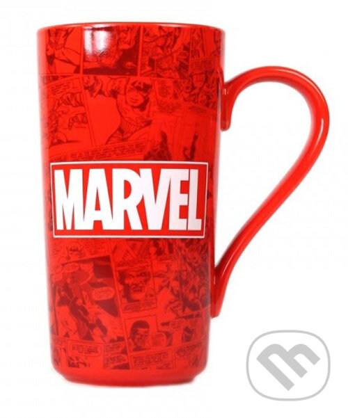 Keramický latte hrnček Marvel: Logo (Marvel). Marvel, 2017 Keramický latte hrnček Marvel: Logo (Marvel). Marvel, 2017