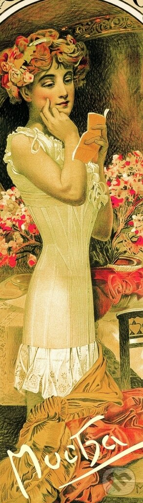 Záložka Alfons Mucha – Corsets (Presco Group). Presco Group, 2017 Záložka Alfons Mucha – Corsets (Presco Group). Presco Group, 2017