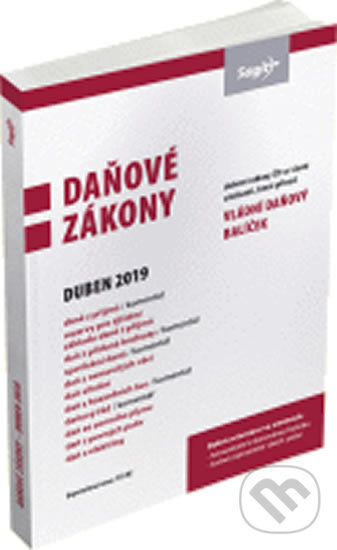 Kniha: Daňové zákony 2019 (Sagit). Sagit, 2019 Kniha: Daňové zákony 2019 (Sagit). Sagit, 2019