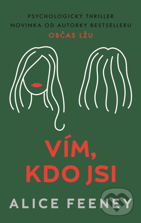 Kniha: Vím, kdo jsi (Alice Feeney). Domino, 2019 Kniha: Vím, kdo jsi (Alice Feeney). Domino, 2019