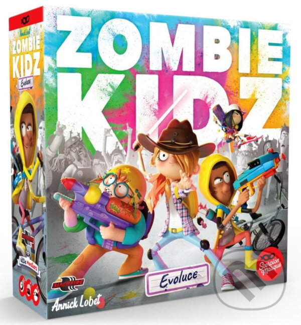 Společenská hra: Zombie Kidz: Evoluce (Annick Lobet). 3via, 2019 Společenská hra: Zombie Kidz: Evoluce (Annick Lobet). 3via, 2019