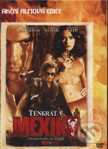 Film: Vtedy v Mexiku - žánrová edícia (Robert Rodriguez) (DVD). Bonton Film, 2003 Film: Vtedy v Mexiku - žánrová edícia (Robert Rodriguez) (DVD). Bonton Film, 2003