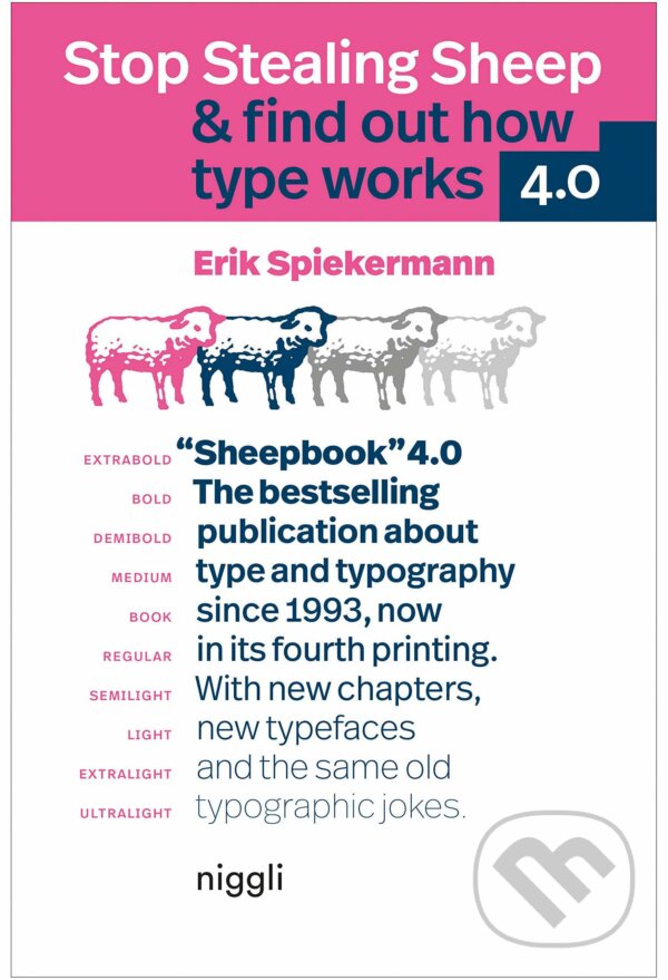 Kniha: Stop Stealing Sheep & Find Out How Type Works (Erik Spiekermann). Niggli, 2021 Kniha: Stop Stealing Sheep & Find Out How Type Works (Erik Spiekermann). Niggli, 2021