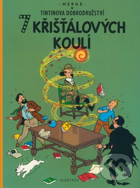 Kniha: 7 krišťálových koulí (Hergé). Albatros CZ, 2008 Kniha: 7 krišťálových koulí (Hergé). Albatros CZ, 2008