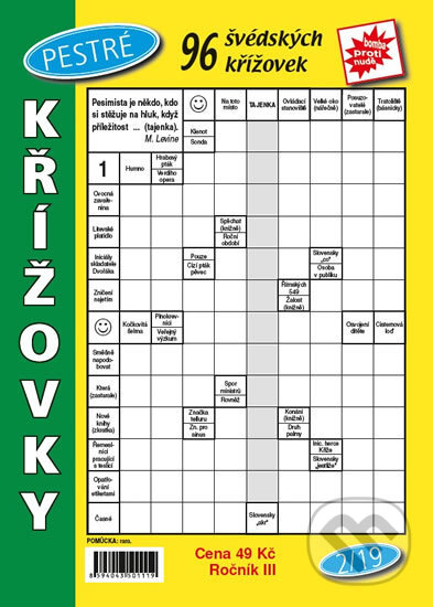 Kniha: Pestré křížovky 2/2019 (Telpres). Telpres, 2019 Kniha: Pestré křížovky 2/2019 (Telpres). Telpres, 2019