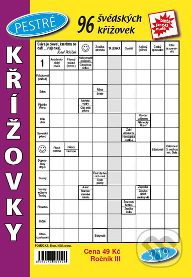 Kniha: Pestré křížovky 3/2019 (Telpres). Telpres, 2019 Kniha: Pestré křížovky 3/2019 (Telpres). Telpres, 2019