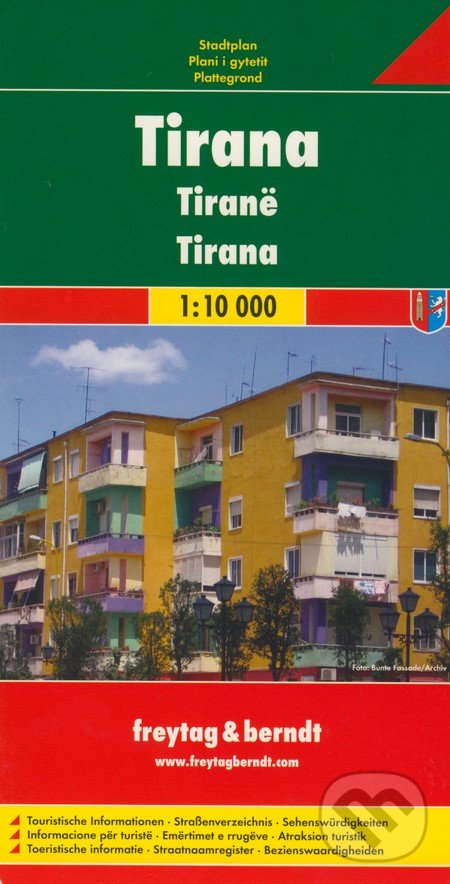 Tirana 1:10 000, freytag&berndt, 2009