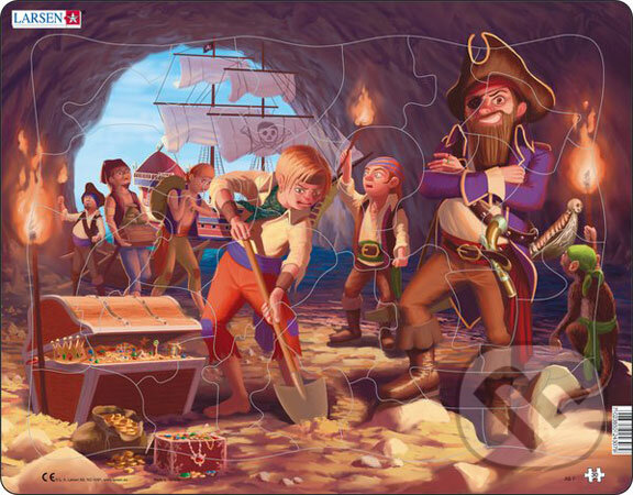 Puzzle: Piráti AS7 (Larsen). Larsen Puzzle: Piráti AS7 (Larsen). Larsen