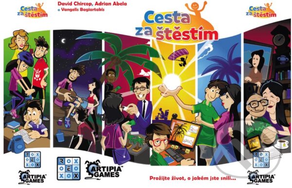 Společenská hra: Cesta za štěstím (Adrian Abela a David Chircop). REXhry, 2019 Společenská hra: Cesta za štěstím (Adrian Abela a David Chircop). REXhry, 2019