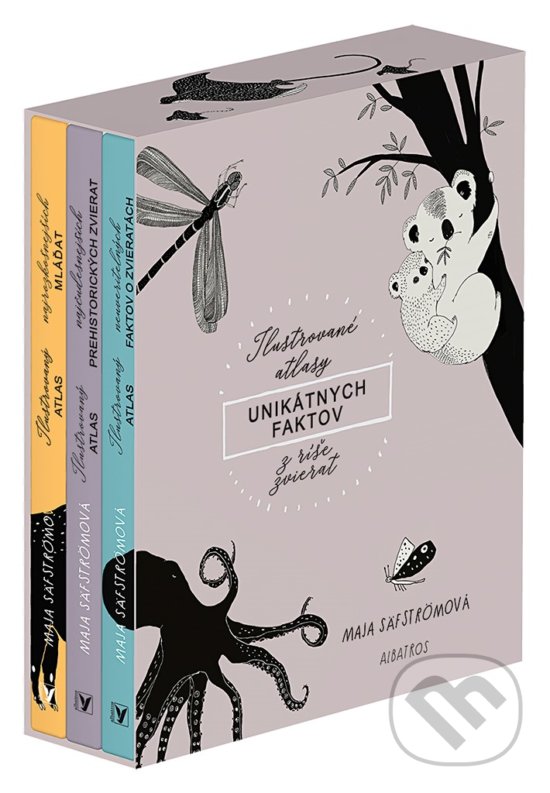 Kniha: Ilustrované atlasy unikátnych faktov z ríše zvierat (BOX) (Maja Säfström). Albatros SK, 2019 Kniha: Ilustrované atlasy unikátnych faktov z ríše zvierat (BOX) (Maja Säfström). Albatros SK, 2019